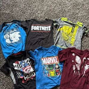 Blue and Black Tees with Graphics